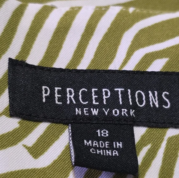 Perceptions Sleeveless Abstract Print Midi Dress Lime & White Size 18 - Picture 10 of 14